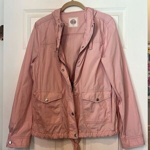 SO Mauve Pink Zipper/Snap Jacket with Hood